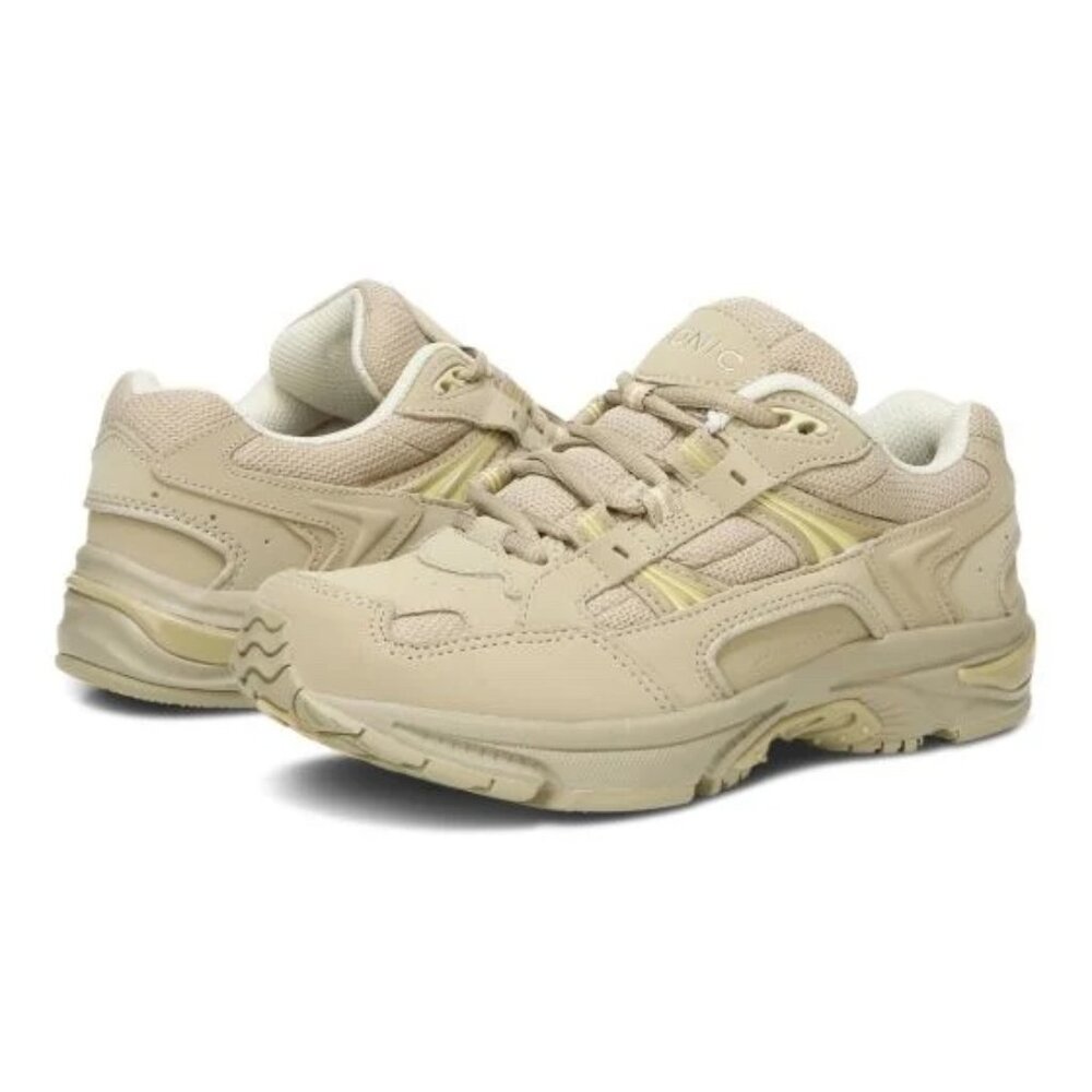 Vionic Women's Athletic Sneakers in Beige with Pale Yellow Accents size 9.5M